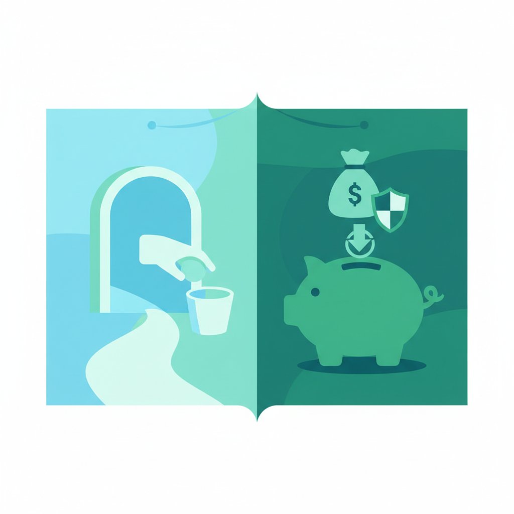 NISAとiDeCoの違いを比較するイラスト