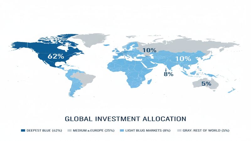 オルカンの投資先国・地域の分布